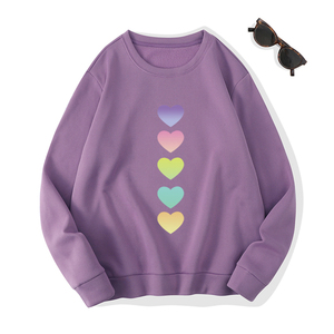 Sweat-shirt imprimé style streetwear pour femme, fabrication sur mesure, prix de gros, logo frontal, tissu tricoté respirant pour l'hiver - Product Image 4