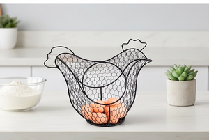 <b>Egg</b> <b>Basket</b> Wrought Iron Square Shape Black Color Kitchen Accessories Metal Iron Storage Rack Display <b>Egg</b> Storage <b>Basket</b> - Product Image 2