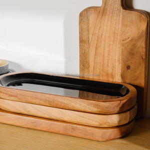 Bandeja de Madera de Mango Única, Ecológica y Duradera, Fabricada en India, Superficie Lisa, Arte Meena, Rectangular, para Buffet, Uso Doméstico, Decorativa - Product Image 2