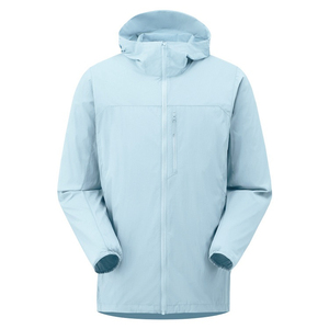 เสื้อแจ็คเก็ตผ้าแคนวาสสีฟ้าอ่อนสำหรับผู้ชาย APEX แบบกันน้ำ ผลิตจากโพลีเอสเตอร์ ปิดด้วยซิป สไตล์สปอร์ต เหมาะสำหรับฤดูหนาว มีโลโก้ด้านหน้า เป็นมิตรต่อสิ่งแวดล้อม - Product Image 1