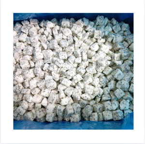 Demi-tranches de fruit du dragon surgelées IQF, en vrac, origine Vietnam, 1 kg, fruit tropical sucré, sous vide, conservation à -18°C, durée de conservation 24 mois - Product Image 1
