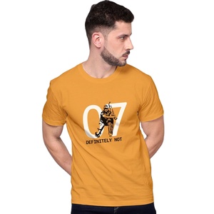 Camiseta Personalizada para Hombre, Cuello Redondo, Manga Corta, 100% Algodón, Transpirable, Ecológica, Negra y Blanca, para Fitness - Product Image 1