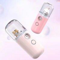 Produits de dropshipping 2026 – Mini humidificateur facial portable USB rechargeable, vaporisateur facial à brume, diffuseur de vapeur, motif dessin animé