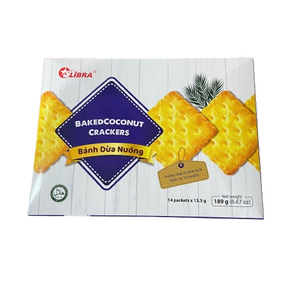 ยกระดับความอร่อยของชาในทุกวันด้วยความหอมหวานเข้มข้นของมะพร้าว - โคโค่แครกเกอร์ 189 กรัม มาตรฐานส่งออก ODM - Product Image 2