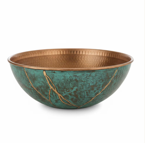 Nouveau Bol à Bain d'Oiseaux en Cuivre Martelé Élégant avec Piquet Métallique, Ornement de Jardin Résistant aux Intempéries pour Décoration Extérieure de Jardin - Product Image 1