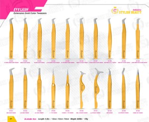 Wholesale Professional Stainless Steel Eyelash Extension Tweezers Magnetic <b>Case</b> Packing Brand Name Under Your Expert Series - Product Image 6