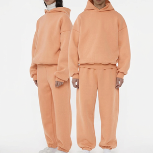 Ensemble de survêtement unisexe en molleton 100 % coton personnalisé pour l'hiver, avec option grandes tailles, pantalon de jogging et sweat à capuche à séchage rapide, marque privée - Product Image 5