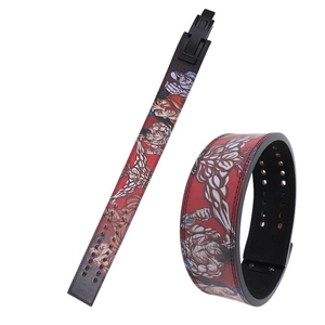 Cowhide Leather Weightlifting Belt for Bodybuilding Gym Exercise Squat Deadlift <b>Back</b> <b>Support</b> Training - Product Image 2