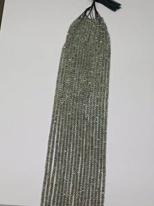 Perles de Labradorite Grise Naturelle Facettées de 4 mm, Rondelles, Fils de 16 Pouces, Certifiées AIGS, Qualité Supérieure, Personnalisables - Product Image 6