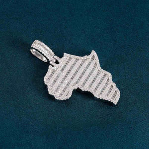 Pendentif carte de l'État du Texas, alliage plaqué rhodium, incrustation de diamants, bijou classique unisexe, cadeau - Product Image 1