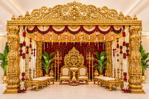 Moderno indio boda blanco Palacio Mandap tendencia boda blanco moderno Mandap conjunto más impresionante interior blanco Mandap Decoración - Product Image 4