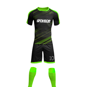 Maillots de football personnalisés pour adultes et enfants, ensemble short, sublimation, polyester respirant, séchage rapide, équipement de football - Product Image 4