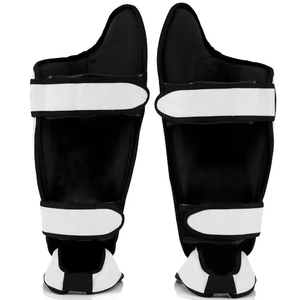 Protège-tibias professionnels réglables en EVA/plastique antidérapants, protège-tibias en cuir de haute qualité pour l'entraînement de boxe - Product Image 2