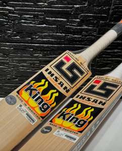 Bate de Críquet Ihsan Sports Serie Clásica Edición King, Madera de Sauce Inglesa, Ligero y Duradero, con Funda Protectora y Agarre Extra - Product Image 4