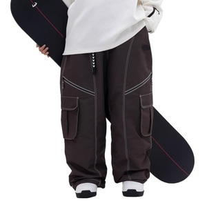 Pantalon de ski unisexe pour adultes, imperméable, chauffant, coupe-vent, écologique, à séchage rapide, en polaire isolante, 10000 mm Tex Polyester - Product Image 1