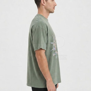 Camiseta Informal con Estampado Reflectante para Hombre, Ligera, de Algodón, Cuello Redondo, Suave, Transpirable, Prenda Esencial para el Día a Día - Product Image 5