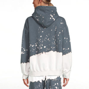 Sudadera con Capucha Tie Dye para Mujer, Estilo Oversize, de Alta Calidad, Informal, para Calle, Mezcla de Algodón y Felpa, Cómoda para Invierno - Product Image 6