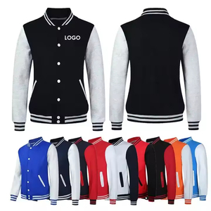Veste universitaire d'hiver en laine de haute qualité, personnalisable en gros, avec manches en cuir, style hip-hop écologique, doublure matelassée et poches - Product Image 6