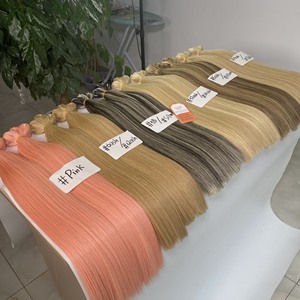 Extensions de cheveux à double trame machine, couleur tendance, qualité supérieure, grade 12A, fournisseur de cheveux humains vietnamiens - Product Image 1