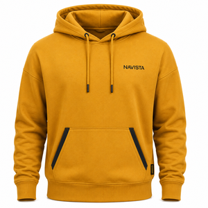 Sudadera con Capucha Unisex Extra Grande Negra 100% Algodón Felpa con Bolsillo Frontal, Casual, Otoñal, Ecológica, Transpirable, con Patrón Geométrico - Product Image 4