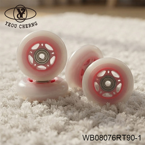 สกู๊ตเตอร์เด็ก ล้อ PU WB08076RT90-1 สีแดงชมพู น้ำหนักเบา ใช้กลางแจ้ง YEOU CHERNG - Product Image 5