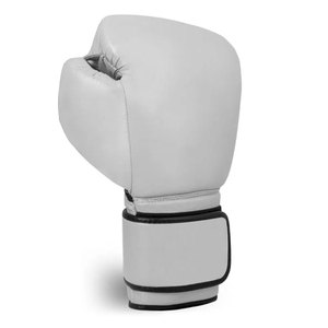 Guantes de Boxeo Personalizados de Cuero Blanco para Entrenamiento y Sparring, 10oz 12oz 14oz 16oz, Guantes de Kickboxing y Muay Thai, Marca Privada OEM - Product Image 2