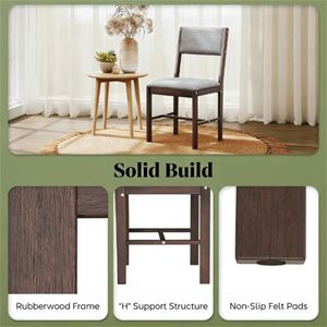 Set di 4 Sedie da Pranzo in Legno di Noce per Sale da Pranzo, Soggiorni e Camere da Letto - Product Image 4