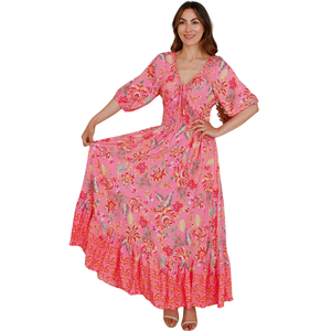 Vestido Maxi de Verano para Mujer, Vestido de Moda con Mangas Abullonadas - Product Image 5