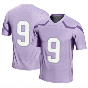 Camiseta de Fútbol Americano Personalizada Color Lavanda, Sublimada, 100% Poliéster, Malla Transpirable, Secado Rápido, Manga Corta, Unisex - Product Image 1