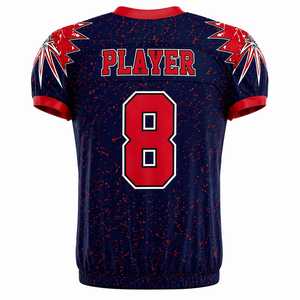 Uniforme de Fútbol Americano 100% Poliéster, Diseño Único, Color Sólido, Ligero, para Adultos - Product Image 3