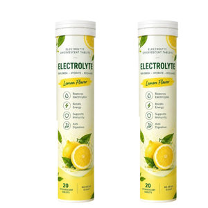 Tabletas efervescentes de electrolitos refrescantes, paquete de 20, para una preparación conveniente de bebidas y para la hidratación diaria y su apoyo. - Product Image 1