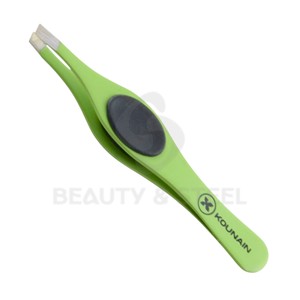 Pince à épiler de précision en acier inoxydable avec coussinets antidérapants et alignement parfait pour l'extraction des éclats - Product Image 6