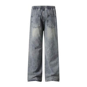 บริการ OEM กางเกงยีนส์ผู้ชายคุณภาพสูงขายส่ง ดีไซน์ตามสั่ง ราคาถูก ลายเรียบ โรงงานผลิตเสื้อผ้าขายส่ง - Product Image 4