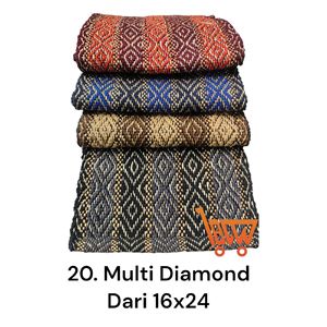 Alfombra Antideslizante de 16x24 Pulgadas con Diseño de Diamantes Múltiples, Material de Poliéster para Uso en el Hogar, Hotel o Baño - Product Image 2
