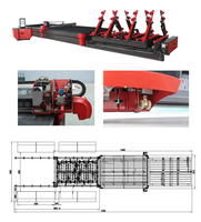 Machine de découpe automatique de verre avec fonctions de chargement intelligent, d'encodage laser et de rupture pour la fabrication de bouteilles en PET CNC-4228