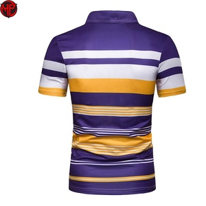 Camiseta Casual de Manga Corta para Hombre Hexaplus Industries, Tejido Sólido 100% Algodón, Transpirable, con Estampado por Transferencia de Calor, 140g, Color Azul Marino y Blanco - Product Image 3