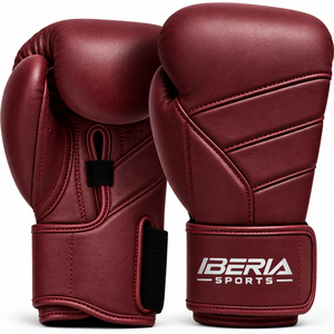 Guantes de Boxeo IBERIA de Cuero Genuino para Entrenamiento, Sparring y Saco de Boxeo, con Cierre de Gancho y Bucle, Personalizados OEM - Product Image 1