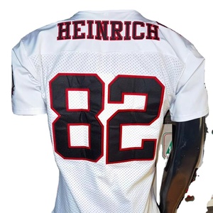 Maillot de football américain brodé grande taille respirant extensible sublimation pantalon manches vraies photos uniformes de qualité - Product Image 1