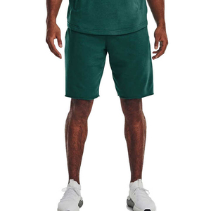 Shorts Bermuda en Coton Vert pour Homme, Taille Élastique, Couleur Unie, Tissu Respirant, Style Taille Mi-Haute - Product Image 3
