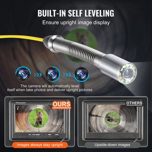 Telecamera Industriale per Ispezione Fognature da 9 Pollici con Localizzatore 512Hz, Autolivellante, Zoom 36X, Cavo da 50 m per Idraulica - Product Image 3