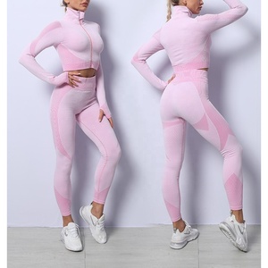 Hermoso conjunto de Yoga para mujer, ropa deportiva transpirable delgada, Top deportivo con almohadilla para el pecho, venta al por mayor, precio barato, conjunto de Yoga para mujer - Product Image 2