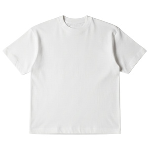 Men Heavyweight <b>Blank</b> <b>T</b> <b>Shirt</b> <b>White</b> Oversized Short Sleeve Cotton Crew Neck Casual Basic Tee Wholesale OEM Supply - Product Image 1