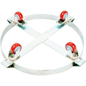Carrello per Fusti da 55 Galloni, Capacità di Carico 450 kg, Carrello Manuale Anti-Ribaltamento, Attrezzatura per Stoccaggio Merci - Product Image 6