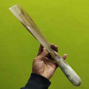 Chausse-pied en véritable corne de taureau de 18 pouces, manche en corne naturelle massif, aide à l'enfilage des chaussures à prix avantageux - Product Image 6