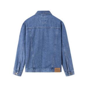 TST 2078.1 Veste en jean vintage pour homme de qualité supérieure, streetwear d'hiver, décontractée, écologique, 100% coton, bleu clair/bleu foncé - Product Image 5