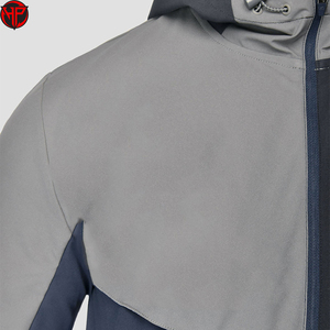 Chaqueta cortavientos de nailon personalizada para hombre, talla grande, con forro de malla, mangas raglán de poliéster para exteriores, con capucha, para hombre - Product Image 3