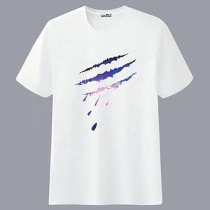 Camisetas Deportivas Casuales de Manga Corta con Cuello Redondo, Diseño Personalizado, 100% Algodón, Bajo Gramaje, Impresión Serigráfica Frontal, Antiarrugas y de Secado Rápido para Hombre - Product Image 2