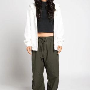 Sudadera con capucha extragrande con cremallera para mujer 2026 – Sudadera de forro polar grueso con cremallera completa – Chaqueta de invierno personalizable en blanco - Product Image 3