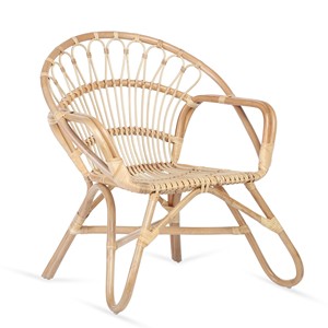 Muebles ecológicos para el hogar, sillas de ratán natural, silla moderna de madera maciza para áreas de comedor - Product Image 1