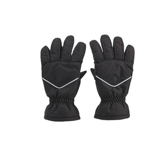 Mens <b>Ski</b> <b>Gloves</b> Custom Logo Printed Lightweight Nylon Original Leather Inner Fleece Professional <b>Ski</b> <b>Gloves</b> - Product Image 1